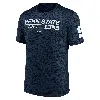 Nike Penn State Nittany Lions Velocity Baseball Wordmark Stack  Men's Dri-fit College T-shirt In Blue