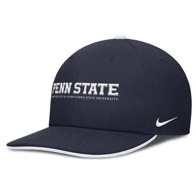 Nike Penn State On-field Club  Men's Dri-fit College Adjustable Hat In Black