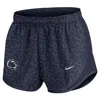 Nike Penn State Pattern Tempo  Women's College Dri-fit Shorts In Blue