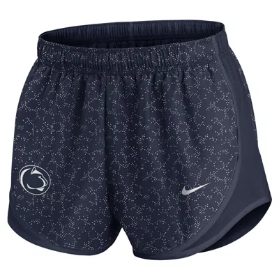 Nike Penn State Pattern Tempo  Women's College Dri-fit Shorts In Blue