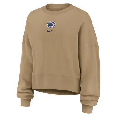 Nike Penn State Phoenix 2-hit  Women's College Pullover Crew In Brown