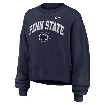 Nike Penn State Phoenix Arch  Women's College Pullover Crew In Blue