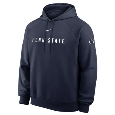 Nike Penn State Premium Performance  Men's Dri-fit College Pullover Hoodie In Blue