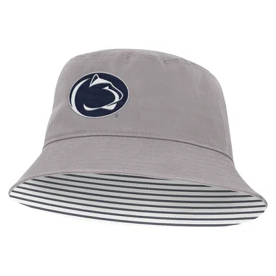 Nike Penn State Primetime Apex  Unisex College Bucket Hat In Gray