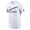 Nike White Penn State Nittany Lions Primetime 2-hit Swoosh T-shirt In White