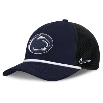 Nike Penn State Primetime Rise  Men's College Trucker Adjustable Hat In Blue