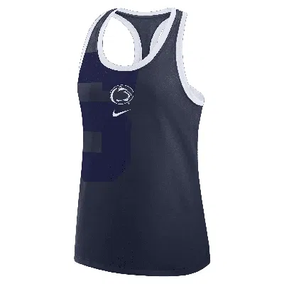 Nike Penn State Primetime Shadow  Women's College Racerback Tank Top In Blue