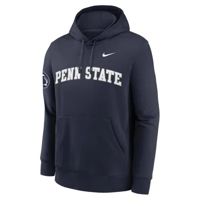 NIKE PENN STATE SIDELINE CLUB  MEN'S COLLEGE PULLOVER HOODIE,1015911353