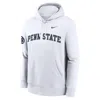 Nike Penn State Sideline Club  Men's College Pullover Hoodie In White