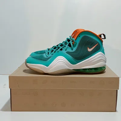 Pre-owned Nike Penny V Miami Dolphins Basketball Shoe 2012 In Green