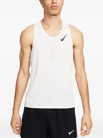 Nike Perforated Performance Tank Top In White
