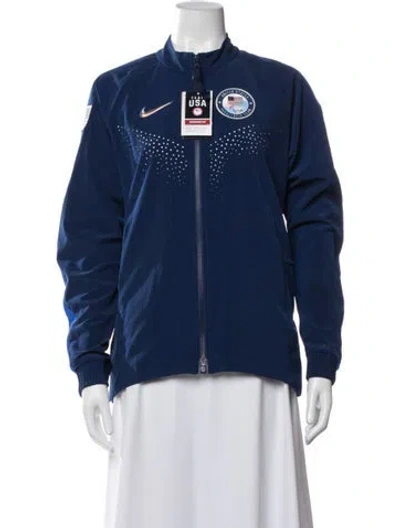Pre-owned Nike Performance Jacket In Blue