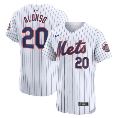 Nike Pete Alonso New York Mets  Men's Dri-fit Adv Mlb Elite Jersey In White