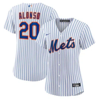 Nike Pete Alonso White New York Mets Home Replica Jersey In Blue