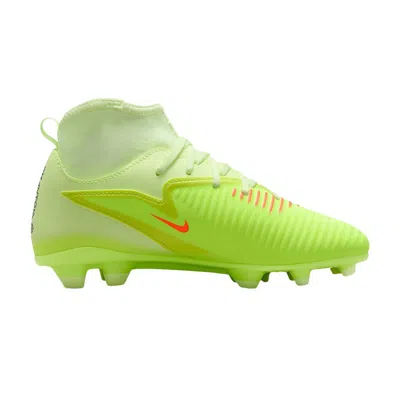 Pre-owned Nike Phantom 6 High Club Mg Gs 'hyper Crimson Limelight' | Yellow | Kid's Size 4.5