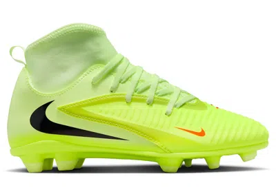 Pre-owned Nike Phantom 6 High Club Mg Sneakers In Hyper Crimson/life Lime/black