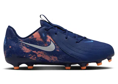 Pre-owned Nike Phantom Gx 2 Academy Fg/mg Erling Haaland Force9 Sneakers In Blue Void/chrome