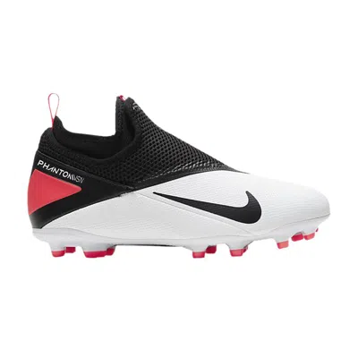 Pre-owned Nike Phantom Vision 2 Academy Df Mg Gs 'white Crimson Black' | Kid's Size 1.5