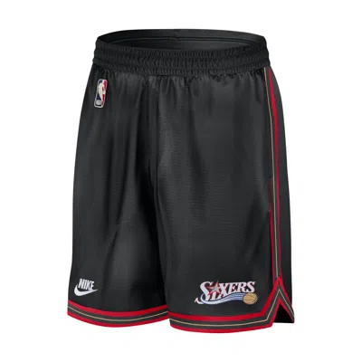 Nike Philadelphia 76ers Dna 2025/26 Hardwood Classics  Men's Dri-fit Nba 8" Shorts In Black