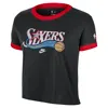 Nike Philadelphia 76ers Essential Hardwood Classics  Women's Nba T-shirt In Black