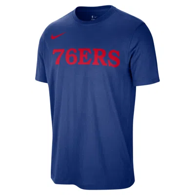 Nike Philadelphia 76ers Essentials  Men's Nba T-shirt In Blue