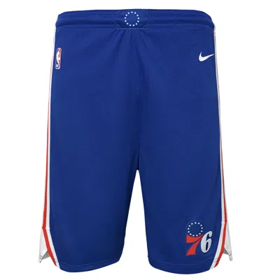Nike Philadelphia 76ers Icon Edition Big Kids'  Dri-fit Nba Swingman Shorts In Blue