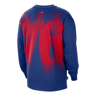 Nike Philadelphia 76ers Standard Issue Dri-fit T-shirt 'rush Blue'