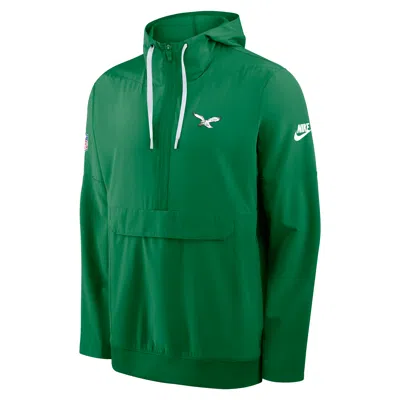 Nike Philadelphia Eagles Alt Anorak  Men's Nfl 1/2-zip Hooded Jacket In Green
