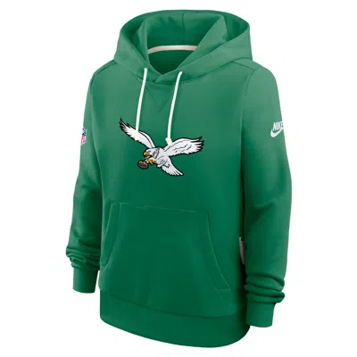 Nike Philadelphia Eagles Alt Pack  Women's Dri-fit Nfl Pullover Hoodie In Green
