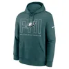 Nike Philadelphia Eagles Busted Play Club  Men's Nfl Pullover Hoodie In Green