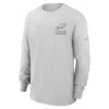Nike Gray Philadelphia Eagles Essential Heavy Max90 Long Sleeve T-shirt In Gray