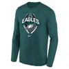 Nike Philadelphia Eagles Legend Icon Big Kids'  Dri-fit Nfl Long-sleeve T-shirt In Green