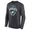 Nike Philadelphia Eagles Legend Icon  Men's Dri-fit Nfl Long-sleeve T-shirt In Gray
