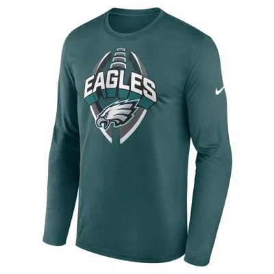 Nike Philadelphia Eagles Legend Icon  Men's Dri-fit Nfl Long-sleeve T-shirt In Green