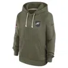 Nike Philadelphia Eagles Salute To Service Sideline  Women's Dri-fit Nfl Pullover Hoodie In Green