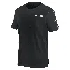 Nike Black Philadelphia Eagles 2024 Sideline Coach Uv Performance T-shirt In Black