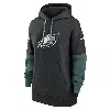 Nike Philadelphia Eagles Sideline Essential  Women's Nfl Pullover Hoodie In Black