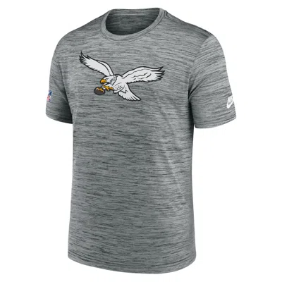 Nike Gray Philadelphia Eagles Velocity Alternate Logo Performance T-shirt