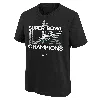 Nike Big Boys And Girls Black Philadelphia Eagles Super Bowl Lix Champions T-shirt In Black