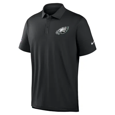 Nike Philadelphia Eagles Tour  Men's Dri-fit Nfl Polo In Black