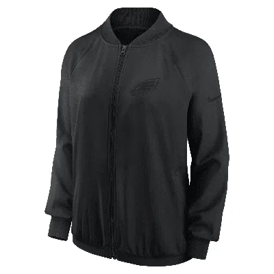 Nike Philadelphia Eagles  Women's Dri-fit Nfl Full-zip Jacket In Black