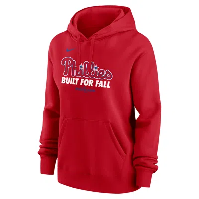 Nike Philadelphia Phillies 2025 Postseason Authentic Collection  Women's Mlb Pullover Hoodie In Red