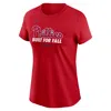 Nike Philadelphia Phillies 2025 Postseason Authentic Collection  Women's Mlb T-shirt In Red