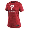 Nike Women's Red Philadelphia Phillies Authentic Collection Velocity Performance T-shirt In Red