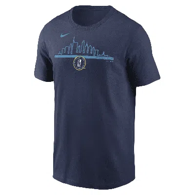 Nike Philadelphia Phillies City Connect Speed  Men's Mlb T-shirt In Blue