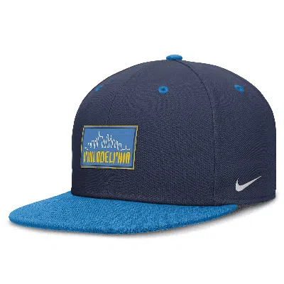 Nike Philadelphia Phillies City Connect True  Men's Dri-fit Mlb Fitted Hat In Blue