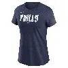 Nike Navy Philadelphia Phillies 2024 City Connect Wordmark T-shirt In Blue