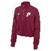 Nike Burgundy Philadelphia Phillies Cooperstown Collection Phoenix Fleece Half-zip Sweatshirt In Red