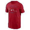 Nike Red Philadelphia Phillies Home Team Athletic Arch T-shirt In Red