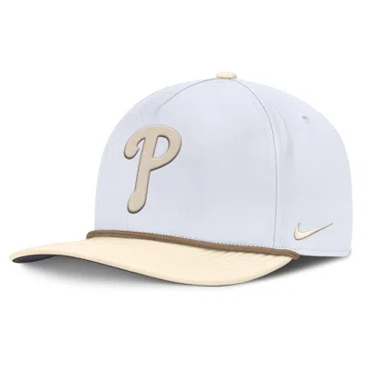 Nike Philadelphia Phillies Pro Menâs  Men's Aerobill Mlb Adjustable Hat In White